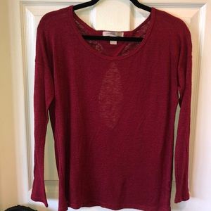 Forever 21 Red Long Sleeve Top